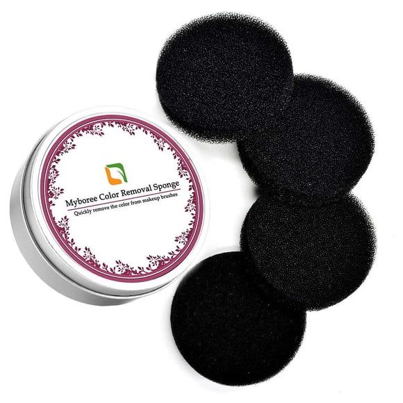 Myboree-limpiador de brochas de maquillaje, Kit de esponja para eliminar sombra de ojos o colorete