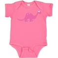 thumbnail image 3 of Inktastic Pink Dinosaur Girls Baby Bodysuit, 3 of 5