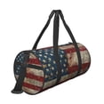 thumbnail image 3 of Fotbe American Flag1 Pattern Foldable Sports Gym Bag with Wet Dry Pocket, Ultralight Travel Bag, Large Capacity Duffel Bag, Splash Proof Carry on Bag, Overnight Bag, Weekender Bag, 3 of 8