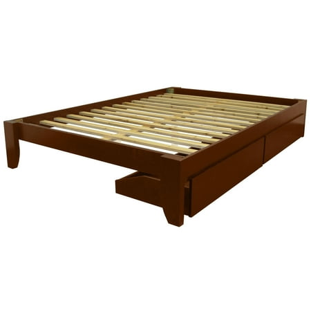 - EpicFurnishings Scandinavia Twin-size Solid Bamboo Wood Platform Bed