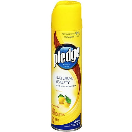 Pledge Aerosol Furniture Polish, Lemon, 12.5 oz