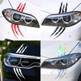 thumbnail image 2 of Pegatinas de coche Reflectante Monster Claw Scratch Marks Faro Parachoques Pegatina Calcomanía impermeable (negro, blanco, rojo, degradado de siete colores), 2 of 5