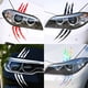thumbnail image 2 of Pegatinas de coche Reflectante Monster Claw Scratch Marks Faro Parachoques Pegatina Calcomanía impermeable (negro, blanco, rojo, degradado de siete colores), 2 of 5