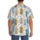 thumbnail image 3 of Balery Cartoon Poodle Dog Camisa Casual de Manga Corta con Botones para Hombre, Texturizada, Estilo Cubano, para Playa, Verano-Medium, 3 of 5