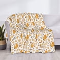 thumbnail image 3 of Yiaed Squirrel And Leaves Print Blanket Throw Blanket Soft Cozy Flannel Blanket for Home Bed Sofa Couch Chair-60"x50", 3 of 6
