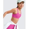 thumbnail image 4 of CRZ YOGA Girls Softness Butterluxe Cross Sports Bra Yoga Athletic Casual Double Spaghetti Strap Kids Teen, 4 of 7