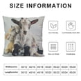 thumbnail image 6 of COMIO Animal Throw Pillow Cover Farm Animals Cute Goat and Chickens Decorative Pillowcase for Sofa and Bed Couch,2 pcs White, 6 of 6