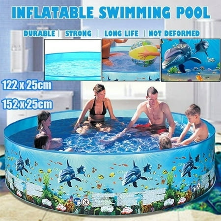 Children's Swimming Pool Blow Up Pool for Family Kids Backyard Foldable