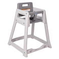 thumbnail image 1 of Koala Kare KB950-01 29 3/8" Stackable Plastic High Chair w/ Waist Strap, Gray, 1 of 1