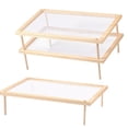 thumbnail image 4 of Wooden Herb Drying Rack Stackable Food Dehydrator with Breathable Net for Herbs,Pasta,Flowers, 4 of 5
