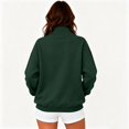 thumbnail image 5 of Womens Mock Neck Sweatshirts Oversized Pullover Fall Outfits Fall Fashion Clothes 2026,Long Sleeve,Comfort Soft Fleece,Casual Travel Work Hiking Outfit Green S, 5 of 7