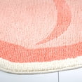 thumbnail image 5 of TOWN & COUNTRY PLAY Peachy Clean Peach Fruit Shaped Bath Mat, Absorbent Tufted Floor Mat, Non-Slip Backing, Machine Washable, Peach/Green, 30.3"x29.5", 5 of 10