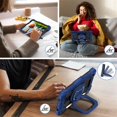thumbnail image 6 of Xyhop Rugged Hybrid Case for Samsung Galaxy Tab A9 8.7 inch 2023, 360 Degree Stand Shoulder Strap Protector, 6 of 8