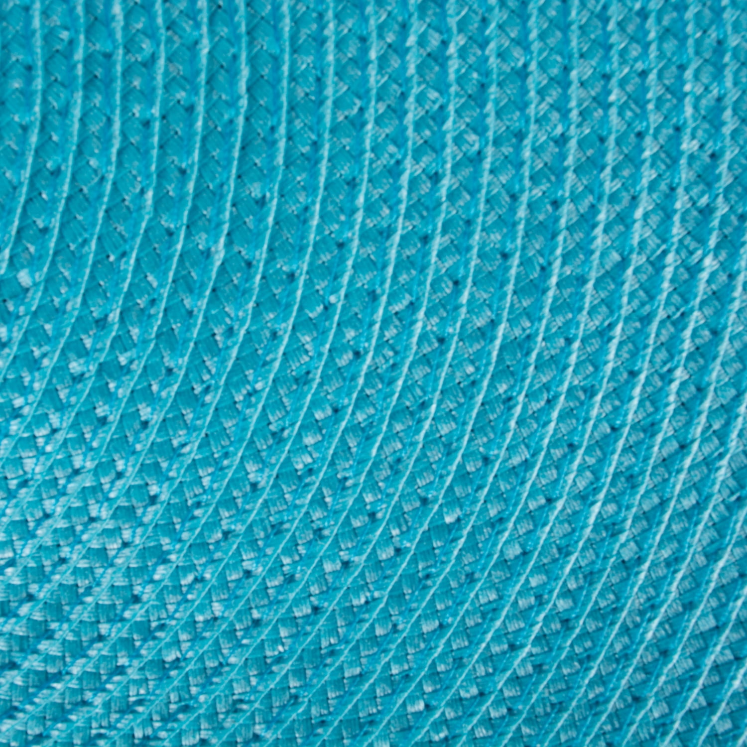 Aqua Round Polypropylene Woven Placemat (Set of 6)