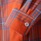 thumbnail image 3 of Camisas De Sport Para Hombre Camisa de manga larga con solapa de hebilla a rayas casual para hombre Blusa superior (Orange, M), 3 of 7