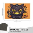 thumbnail image 2 of Halloween Decoration Practical Door Mats Indoor for Entryway Garden Deco, Multifunctional Halloween Night Halloween Decor, 19.7" X 31.5", Wear-Resistant Black Cat Pumpkin Front Door Mats, 2 of 5