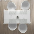 thumbnail image 3 of Ambesonne Cat Place Mats Set of 4, Cool Hipster Sunglasses, Standard Size, Black White Pink, 3 of 4