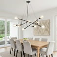 thumbnail image 7 of Sena 36 Inch Chandelier, Sputnik Style w Canopy, Charcoal Gray Metal, 7 of 7