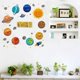 thumbnail image 4 of Cartoon Cute Universe Planet Wall Decals Meteorite Rocket Wall Stickers, Children Kids Baby Home Room Nursery DIY Decorative Adhesive Art Wall Mural, 4 of 4