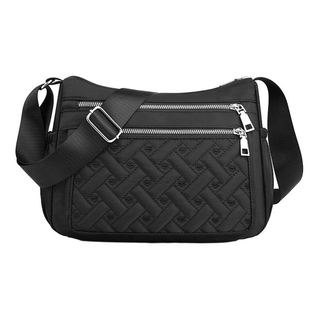 Guardoinrt Multipurpose Premium Crossbody Bag With Large Capacity Polyester Messenger Bag Multiple Occations Gift Premiun black 1Set