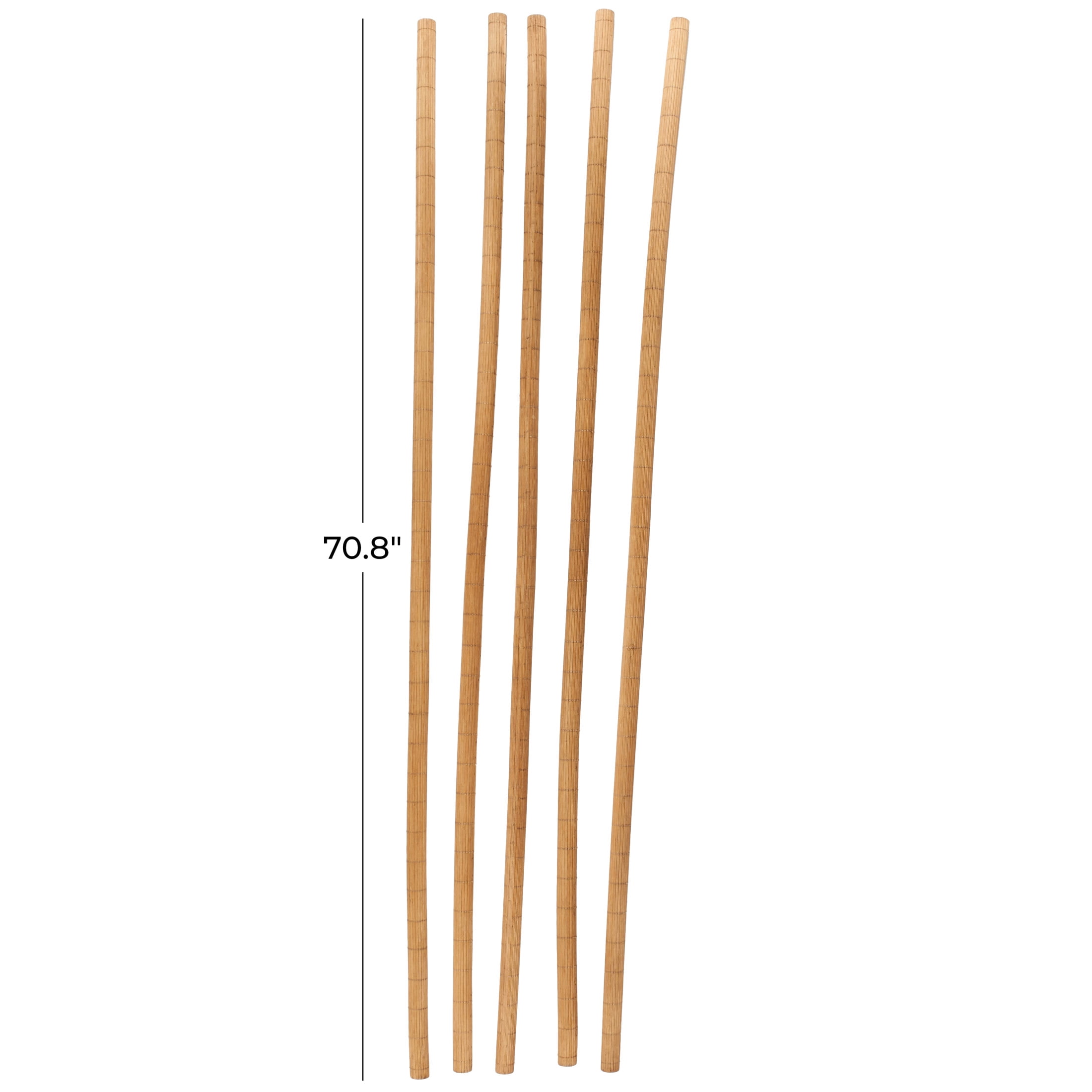 71" Tall Sticks Bamboo Wood Natural Foliage Bouquet, by DecMode (5 Count)