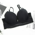 thumbnail image 3 of Cavosen Wireless Bras Plus Size Supportive Bras Push Up Solid Stretch Bralettes Spaghetti Strap Breathable Comfortable Underwear, 3 of 3