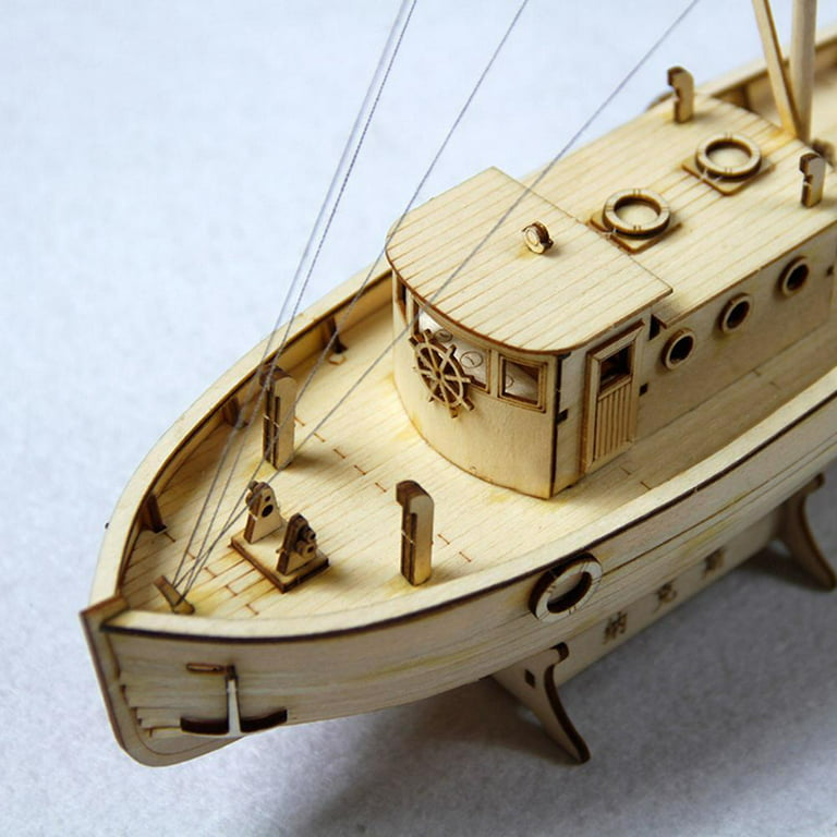 Ship Assembly Model DIY Kits Wooden Sailing Boat 1:50 Play Toy