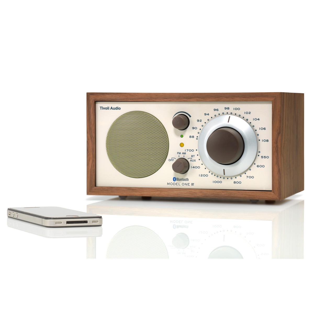 Tivoli Audio Model One Bluetooth AM/FM Radio & Speaker (Walnut/Beige) - image 3 of 10
