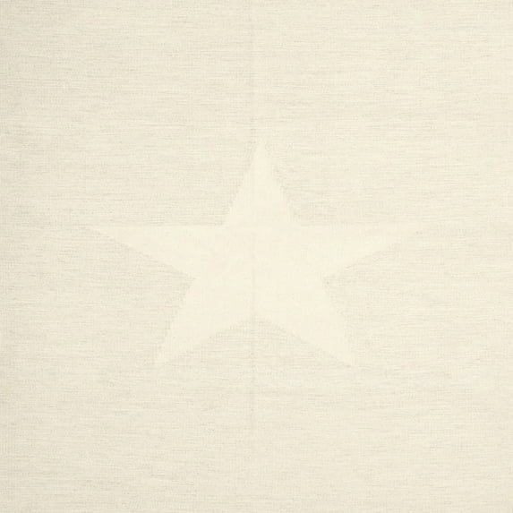 Ahgly Company Indoor Square Contemporary Blanched Almond Beige Solid Area Rugs, 6' Square