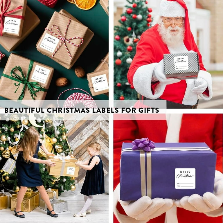 240 PCS Christmas Stickers For Cards,2'' Merry Christmas