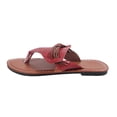 thumbnail image 2 of YHAJDS Women's Beach Sandals Toe Loop Flat Slides Summer Vacation Outdoor Comfort Shoes Casual Walking Slippers, 2 of 10