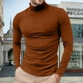 thumbnail image 5 of Mock Turtleneck for Men Sports Long Sleeve Fit Basic Men's Undershirts Casual Lightweight Thermal Pullover Tops, 5 of 16