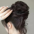 thumbnail image 2 of Curly Messy Bun Hair Piece Updo Scrunchie Fake Natural Extensions Hair, 2 of 9