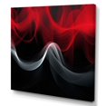 thumbnail image 2 of Designart "Red Black Contemplative Abstraction XI" Modern Waves Canvas Wall Art, 2 of 5