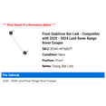 thumbnail image 2 of Front Stabilizer Bar Link - Compatible with 2020 - 2024 Land Rover Range Rover Evoque - Moog, 2 of 2