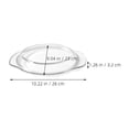 thumbnail image 2 of Miangastore Reusable Microwave Splatter Cover Microwave Splash Protector Oil-proof Clear Microwave Cover (17.8cm), 2 of 9