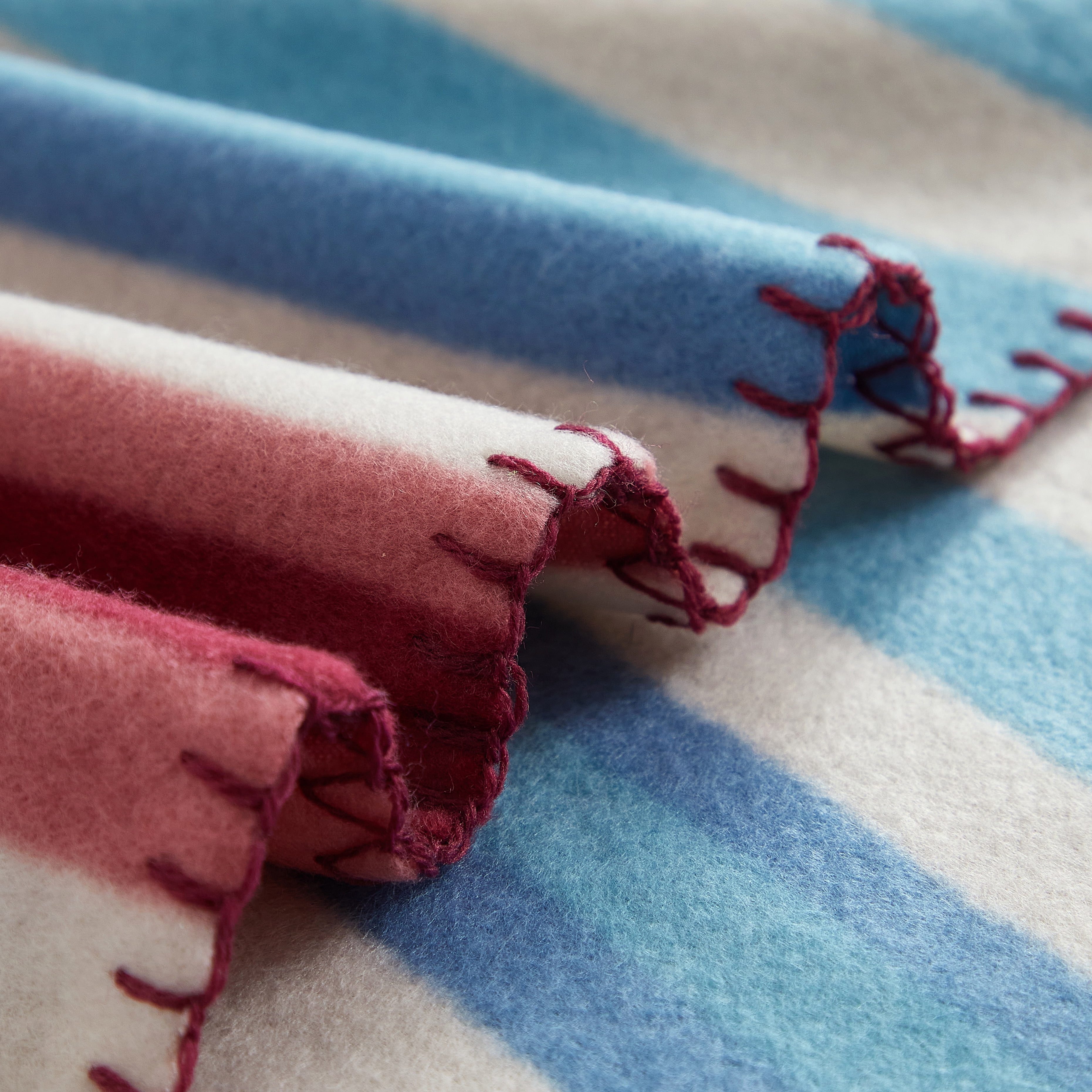 Mainstays Cozy Fleece Throw Blanket, Stripe, 50 in x 60 in