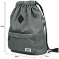 thumbnail image 2 of KAUKKO Cordón Deportes Mochila Gimnasio Yoga Bolsa Hombro Mochila para Hombres y Mujeres KAUKKO  K1031-Lightgrey, 2 of 3