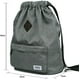 thumbnail image 2 of KAUKKO Cordón Deportes Mochila Gimnasio Yoga Bolsa Hombro Mochila para Hombres y Mujeres KAUKKO  K1031-Lightgrey, 2 of 3