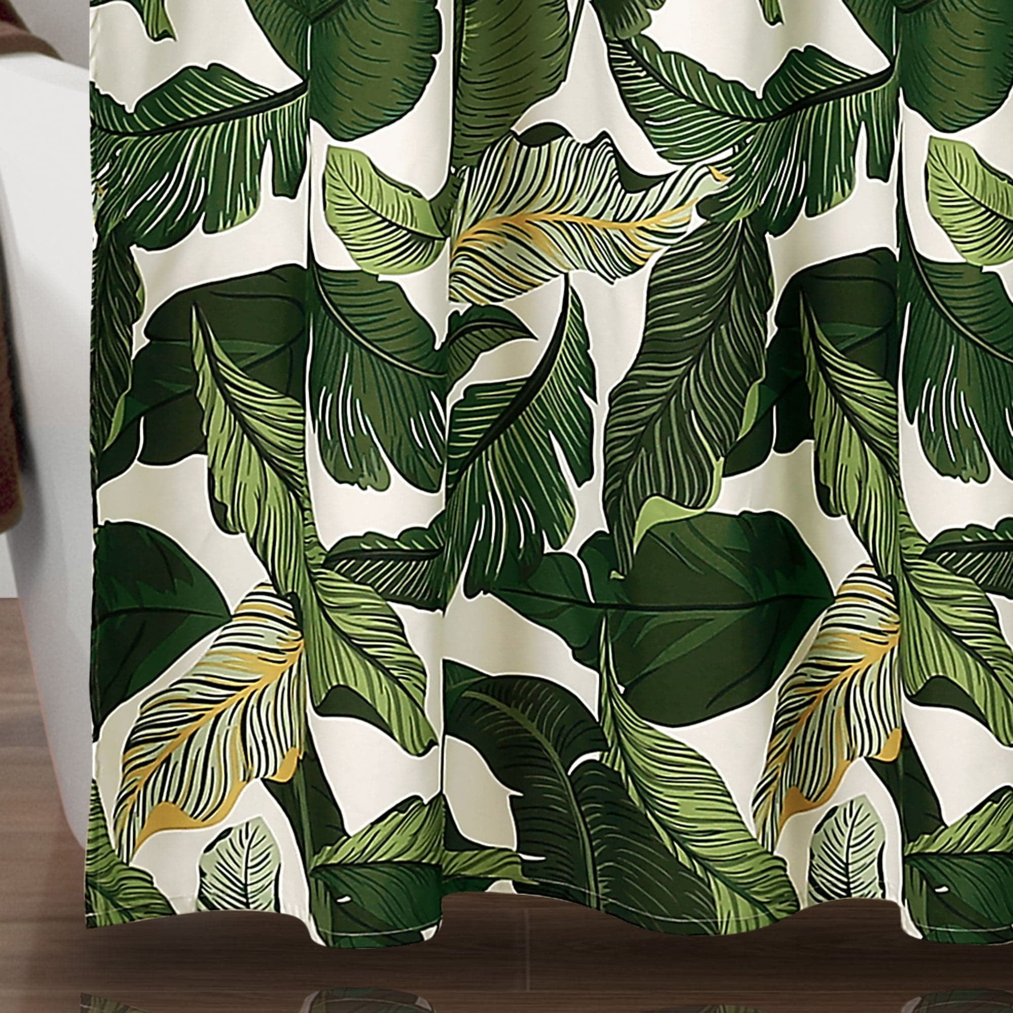 Lush Decor Tropical Paradise Shower Curtain Navy/Blue Single 72x72