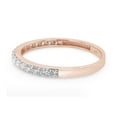 thumbnail image 3 of Round Cut Lab Created Moissanite Diamond Half Eternity Engagement Anniversary Wedding Band Ring In 10K Rose Gold(G-H Color,VVS1 Clarity,0.40 Cttw)-9.5, 3 of 7