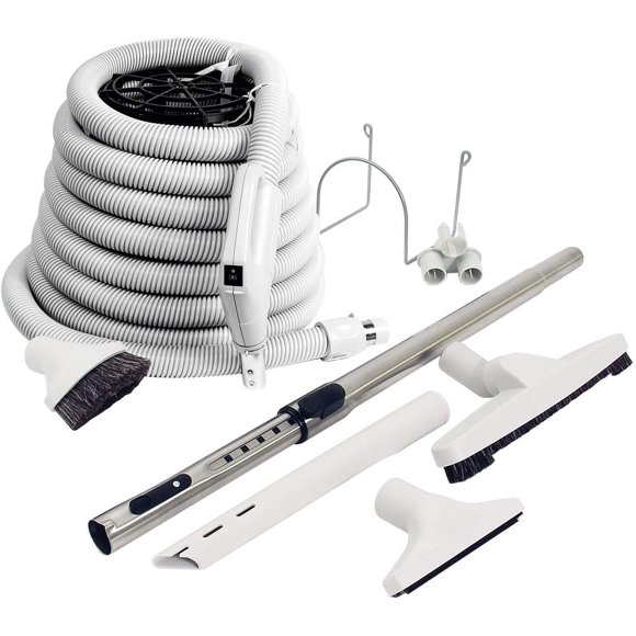 CENTRAL VACUUM KIT - 30' HOSE - TELESCOPIC WAND