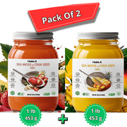 Irish Sea Moss Gel | Sea Moss, Chia Seeds, Strawberry-Banana, Mango-Pineapple,