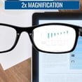 thumbnail image 5 of HealthSmart Blue Light Blocking Reading Glasses, Pack of 5, Black, 2X magnification, UV/UVA/UVB protection, Ultra-light, Flexible, Spring Hinges that Fit All Face Types, Durable Frames, 5 of 5