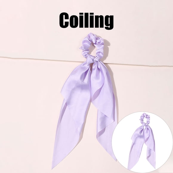 Pisexur Valentines Day Gifts New Multicolor Silk Tie-dye Long Ribbon Hair Ring Highlights Your Temperament Valentines Day Gifts for Her