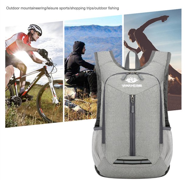 Mochila de Camping Transpirable Gran Capacidad para Actividades al Aire Libre (Gris Claro) Wdftyju Para Estrenar