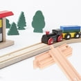 thumbnail image 4 of 4pcs Wooden Train Track Playthings Train Railway Toys Educational Train Railway Toys, 4 of 4