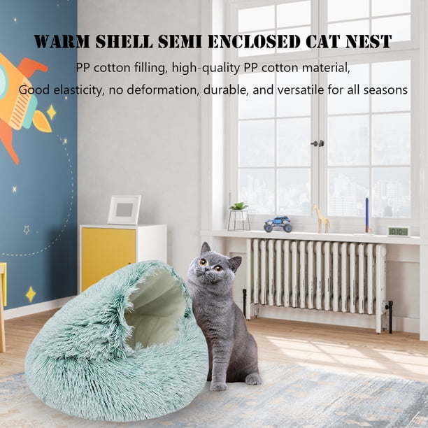Cat Nest Kennel All Seasons Sleeping Bag Mat Cojín suave y esponjoso Accesorios para mascotas