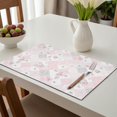 thumbnail image 6 of Placemat, Pioneer Flower Floral Print Pattern Place Mats Table Mat Set Of 2, PVC Washable Placemats for Party Kitchen Dining Decoration, 18x12 Inch, Fade Resistant, 6 of 6