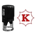 thumbnail image 1 of Printtoo Office Stationary Octagon Celtic Swirl Frame K Alphabet Monogram R-40 Self Inking Rubber Stamp, 1 of 3